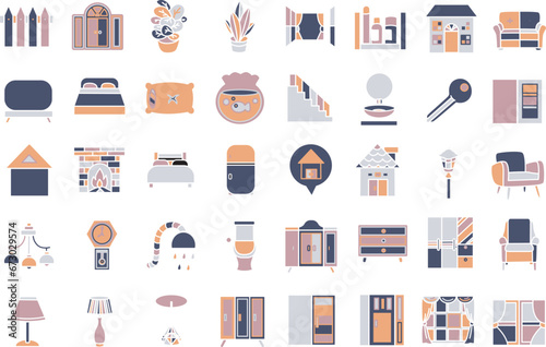 The theme of this icon set is Home