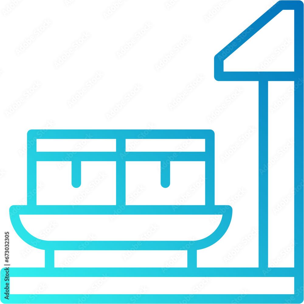 Obraz premium weight machine vector design icon . svg