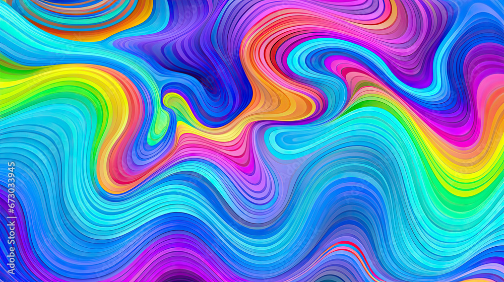 abstract colorful background with waves, colorful topological map pattern background texture.,abstract wavy swirls,  Bright colorful neon retro wallpaper backdrop,