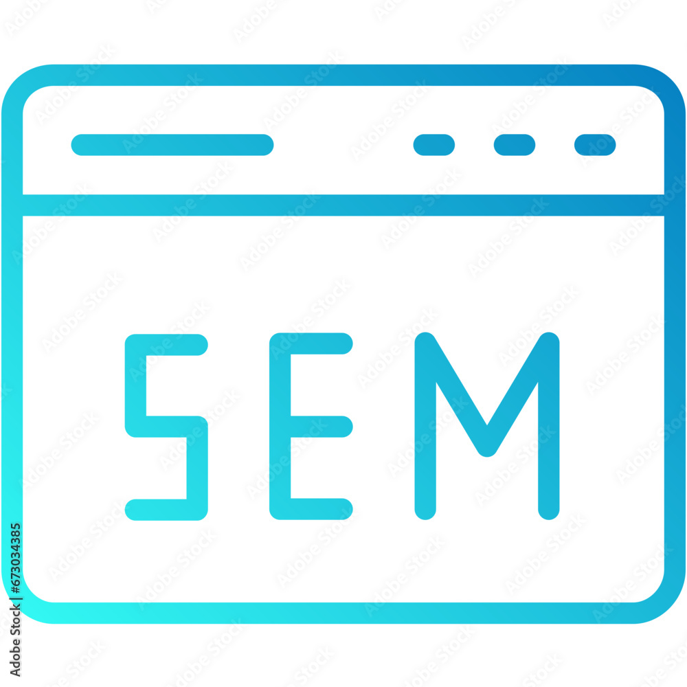 SEM vector design icon . svg SEM vector design icon . svg