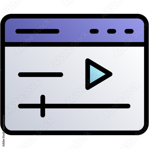 Video Marketing vector design icon . svg