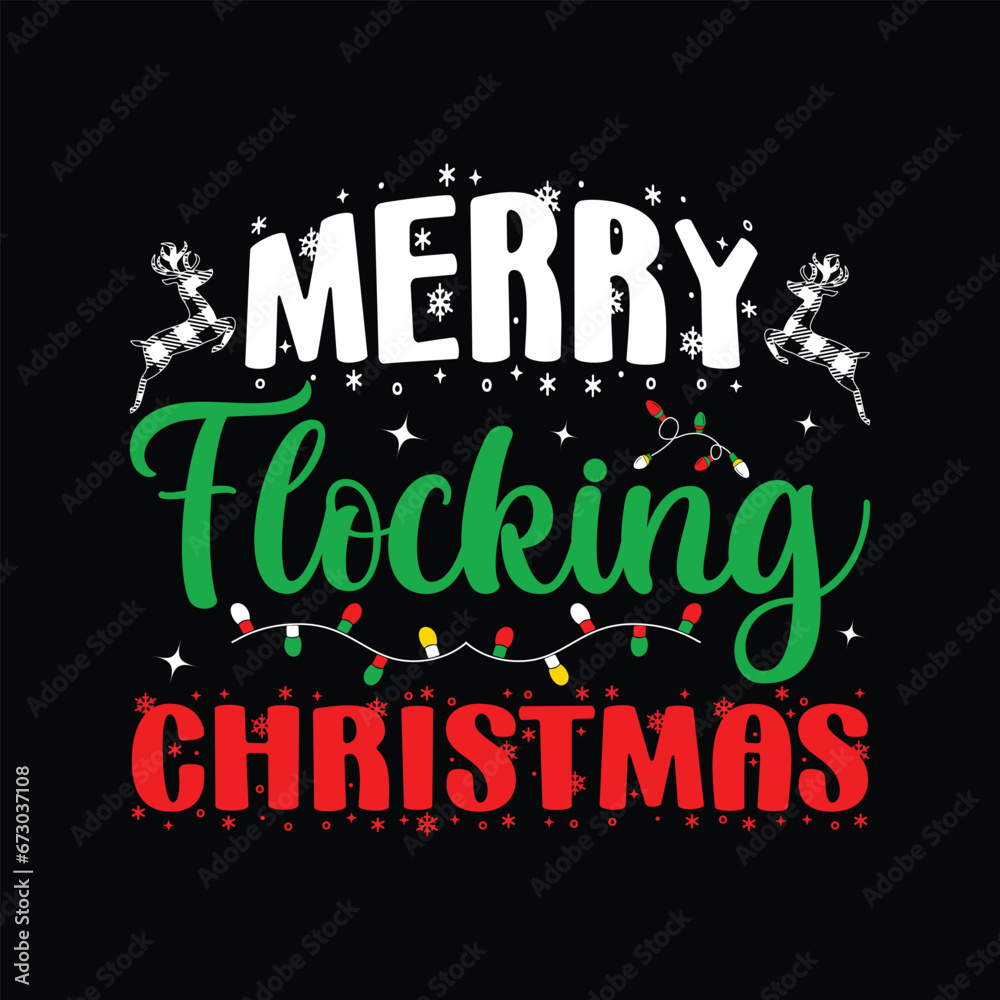 Merry Flocking Christmas SVG