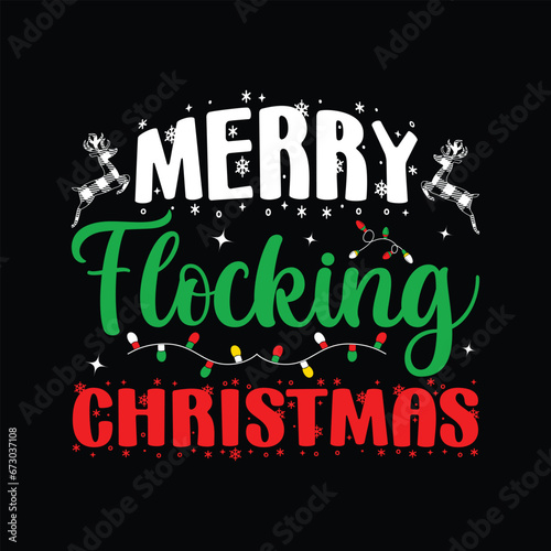 Merry Flocking Christmas SVG