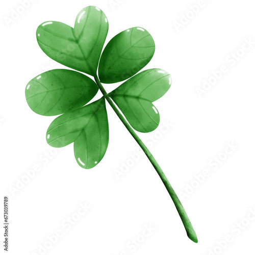 four leaf clover isolated