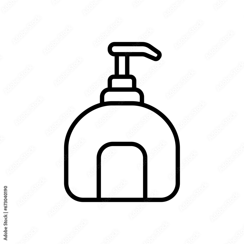liquid soap vector icon in line style liquid soap vector icon in line style
