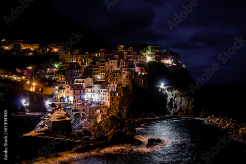 Cinque Terre Italy at night
