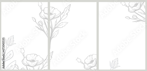 Abstract creative universal artistic templates. Suitable for poster, business card, invitation, flyer, banner, brochure, email header, post in social networks, advertising, events and page cover.