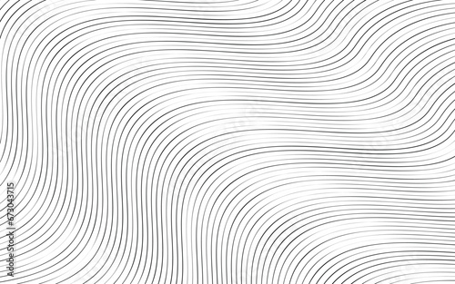 Abstract Wavy Smooth Lines Pattern Background, vector illustration