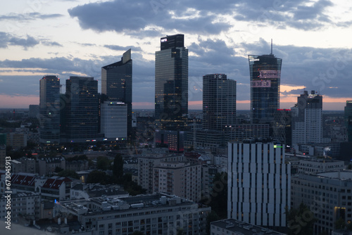 Modern Skyscraper in Warsaw 