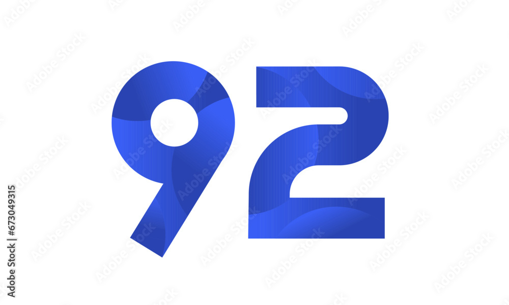 Blue Beach Number Modern Business Logo Blue Beach Number Modern Business Logo