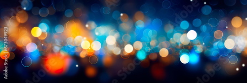 bokeh lights in various shapes and sizes, creating a dynamic and playful background.