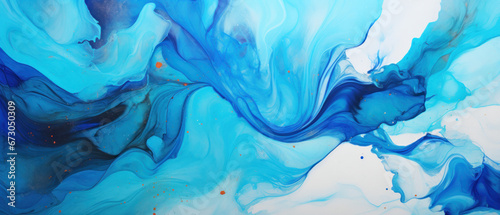 Abstract Marbled Acrylic Paint Ink Wave © Custom Media