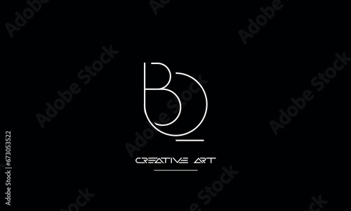 BQ, QB, B, Q abstract letters logo monogram photo