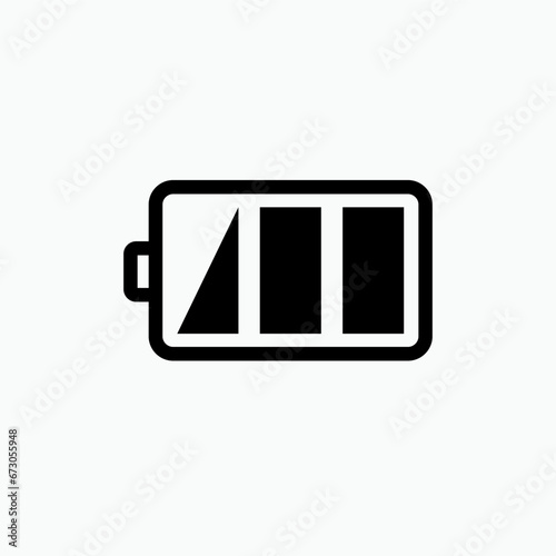 Battery Icon. Power, Energy Symbol. Applied for Design, Presentation, Website or Apps Elements.