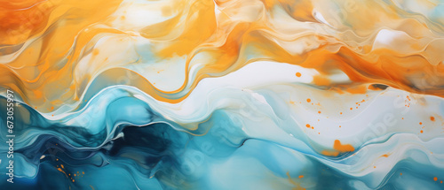 Marbled Acrylic Paint Ink Wave