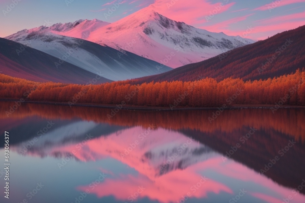 lake in the mountains