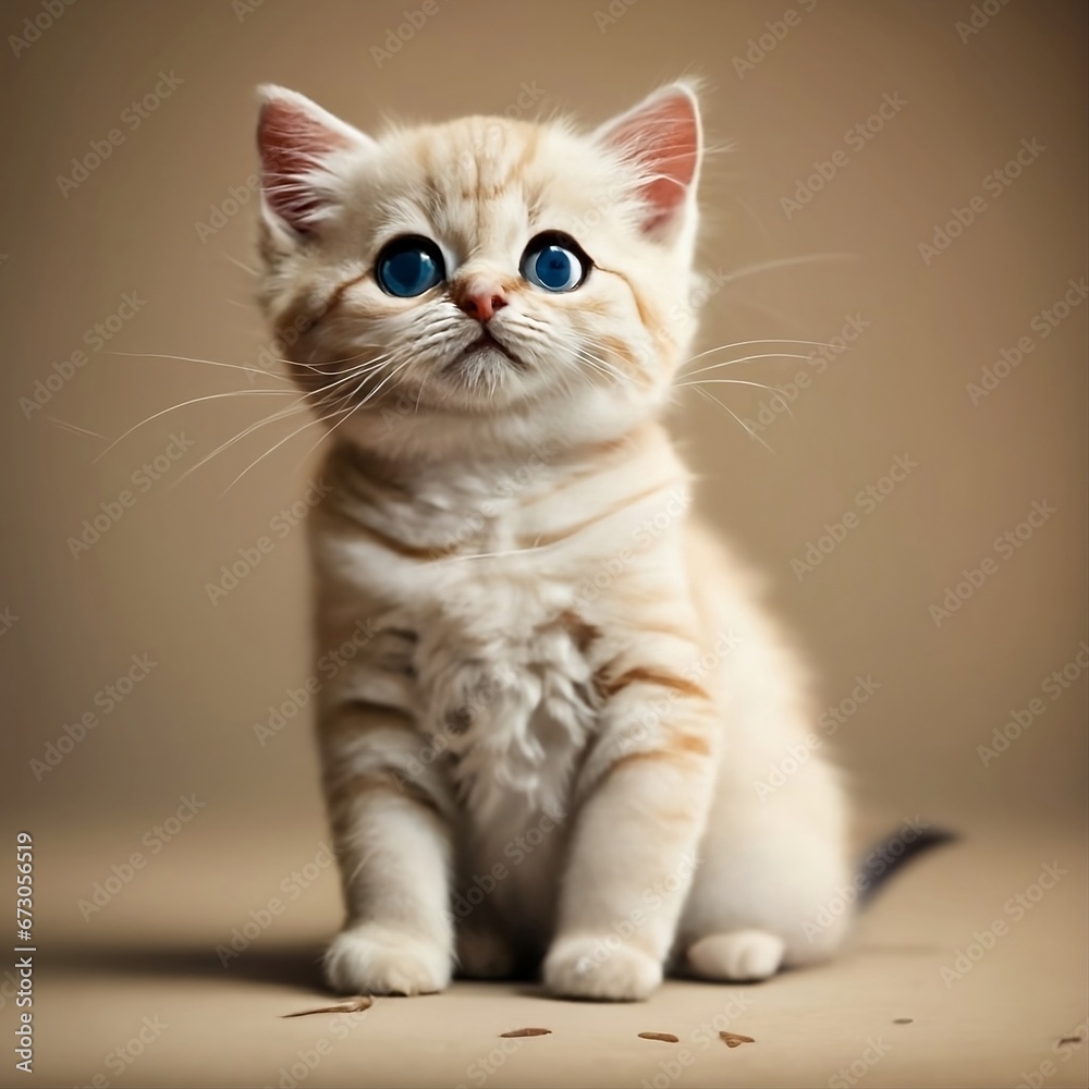 Fototapeta premium cat on a white background