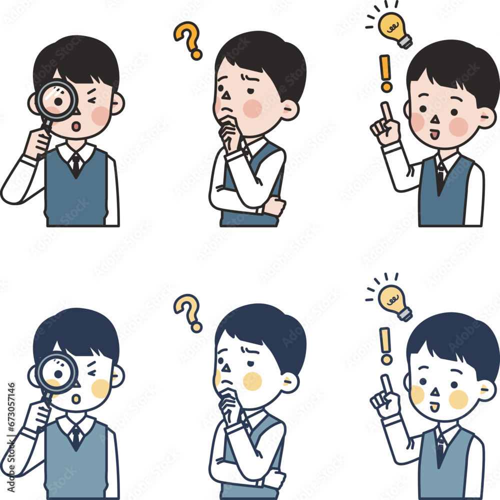 male student illustration asking and answering questions male student illustration asking and answering questions