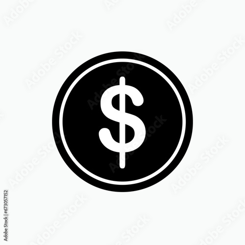 Coin Icon. Money, Investment Symbol - Vector.