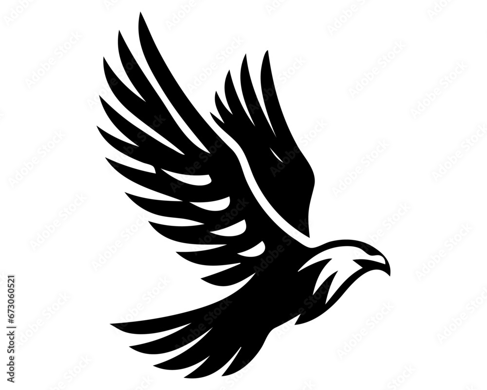 Agency, America, Animals, Beak, Bird, Black, Black Eagle Logo, Black 