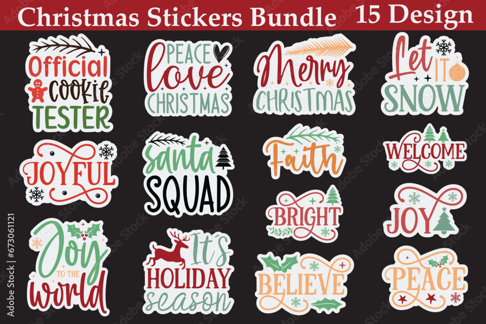 Christmas Stickers Bundle