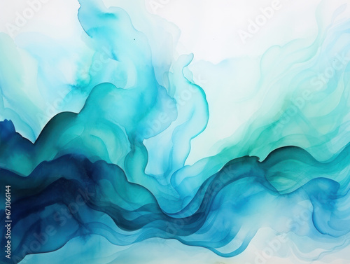 Abstract Water Ink Wave