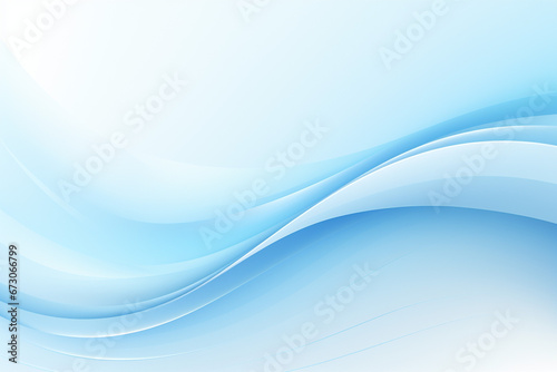 水色の曲線デザインの背景素材 © Kinapi