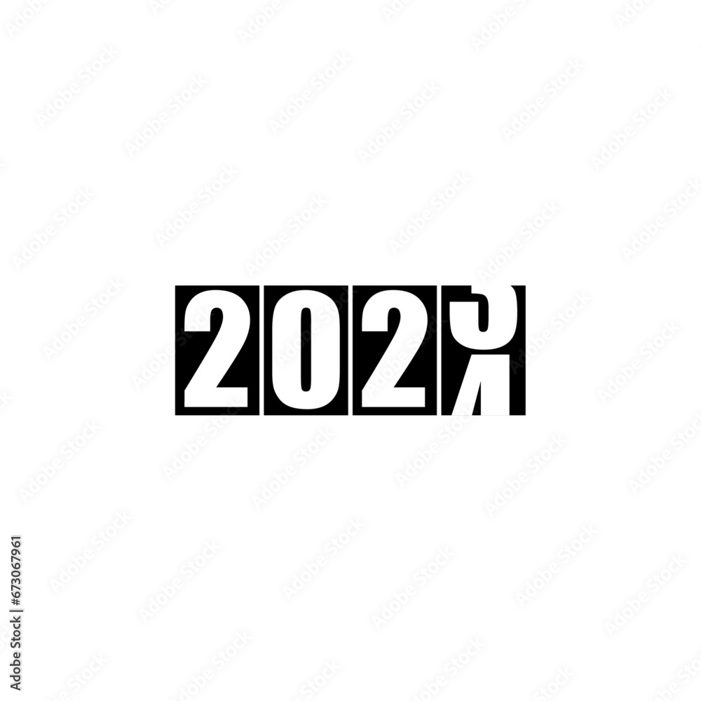 2023 is about to end and 2024 is coming very soon vector illustration concept