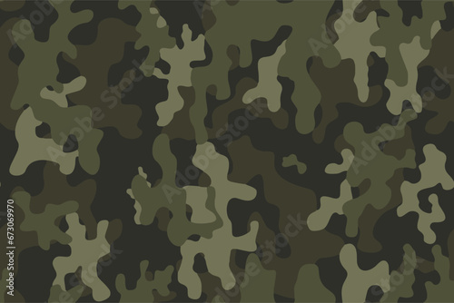 Full seamless camouflage texture skin pattern vector for military textile. Usable for Jacket Pants Shirt and Shorts. Army camo masking design for hunting fabric print and wallpaper.  photo