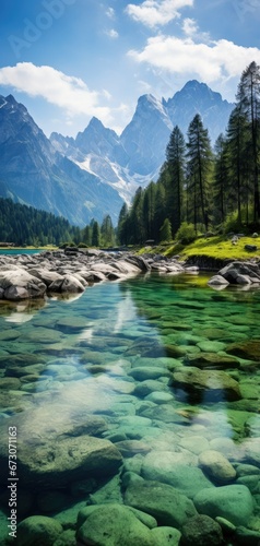 Serene Alpine Landscape