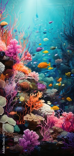 Vibrant Coral Reef photo