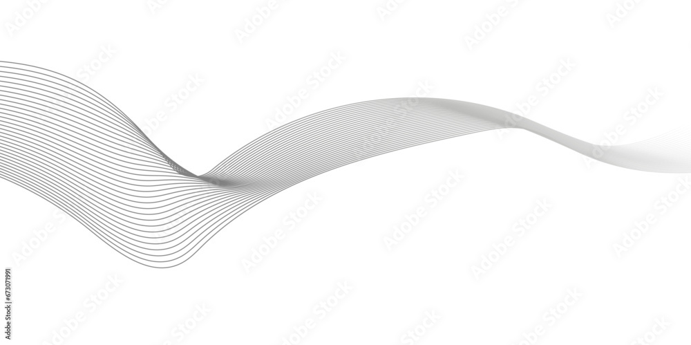 Fototapeta premium Abstract background with smoke. Abstract blend wave lines and technology background. Background lines wave abstract stripe design. White background, mesh abstract, vector motion soft blend.