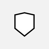 Shield Icon . Defense, Protection Symbol for Design, Presentation, Website or Apps Elements.