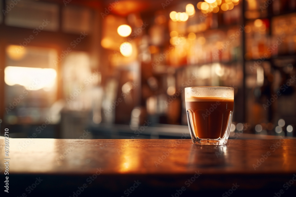 coffee machine in a coffee shop. generative ai, slow motion and blurred background, movement of people in a cafe. coffee machine in a coffee shop. generative ai, slow motion and blurred background, movement of people in a cafe.