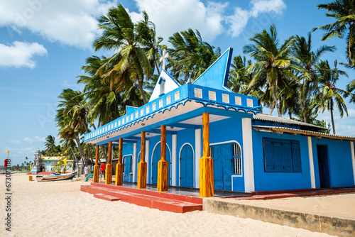 hindi temple in trincomalee beach, sri lanka