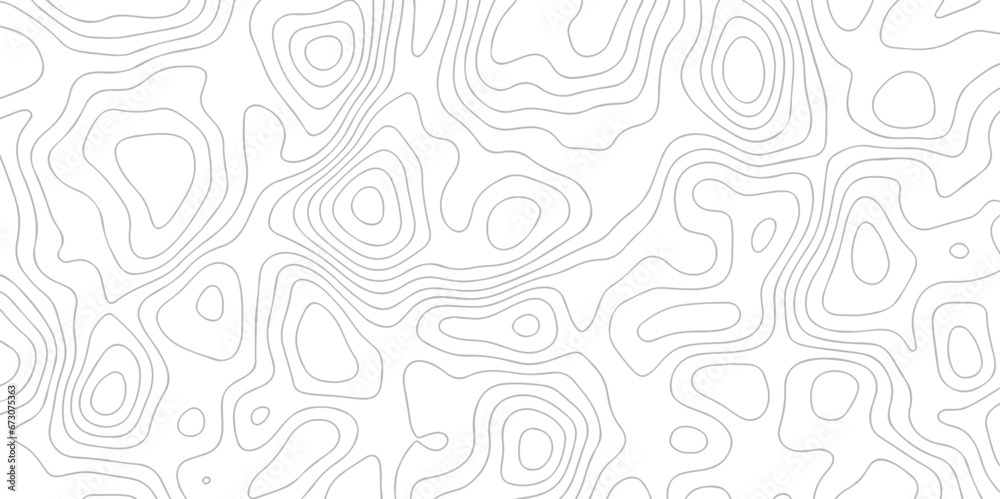 Abstract white pattern topography vector background. Abstract topographic contours map background, Black and white background. The topographic map contour in lines and contours isolated transparent.