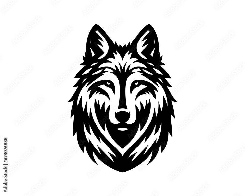 Obraz premium goth, logo, logotype, mark, minimal, minimalist, modern, moon, pet, pets, power, powerpoint, sport, spot, symbol, symbols, unique, wolf, wolf logo, wolf, night wolf