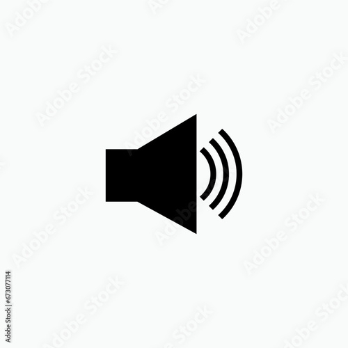 Volume Icon. Sound Symbol. Noise High Level - Vector.