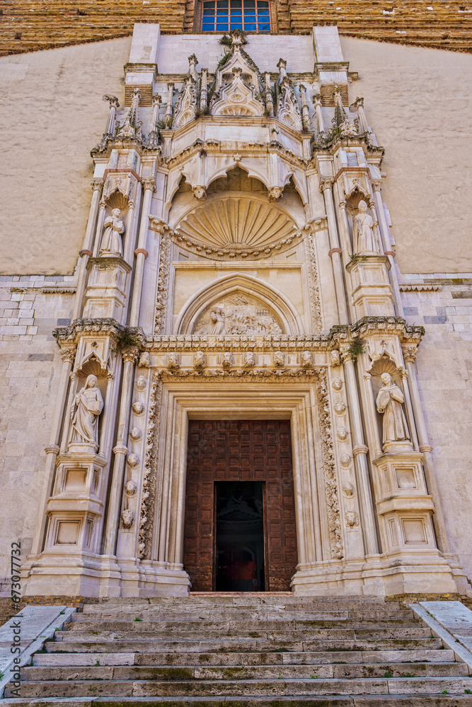 portal of Saint Francesco of Scale Ancona Italy