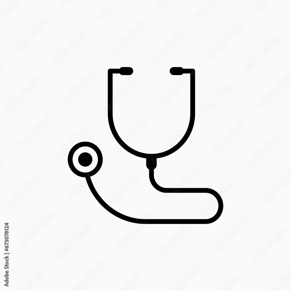 Stethoscope Icon. Clinic, Diagnostic. Health Care Center. Medical Facility. Stethoscope Icon. Clinic, Diagnostic. Health Care Center. Medical Facility.