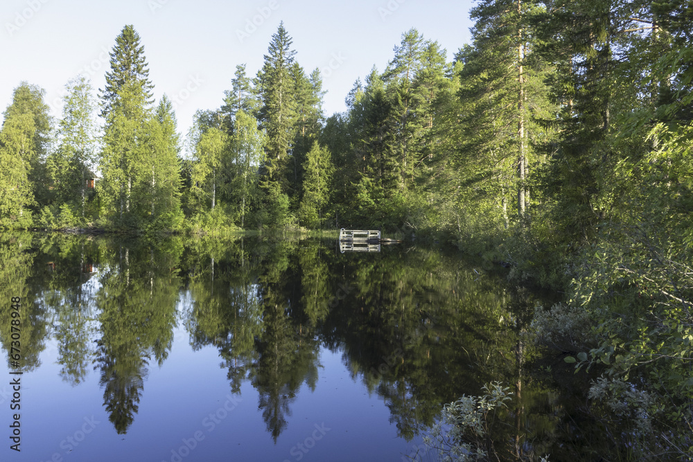 Finnish Karelia is a beautiful country full of forests and lakes.
