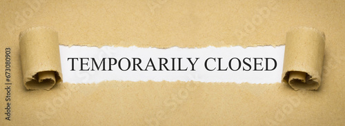 temporarily closed  photo