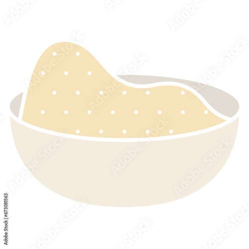 flour powder in bowl