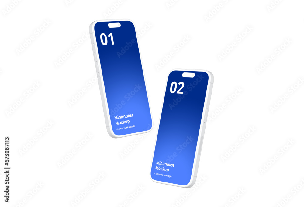 Clay Smartphone Mockup | Fully Editable File, Replaceable Screen, Separated Shadow and Background Clay Smartphone Mockup | Fully Editable File, Replaceable Screen, Separated Shadow and Background