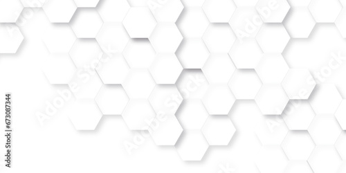 Abstract 3d background geometric. Abstract background with hexagon, modern abstract vector polygonal pattern. Futuristic abstract honeycomb technology white background. Luxury white hexagon pattern.