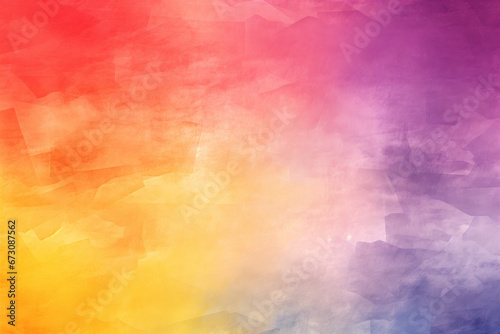 abstract colorful background with watercolor paint - yellow, orange, red, pink, purple © blaize