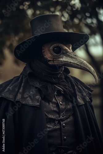 Plague doctor, AI generated Image