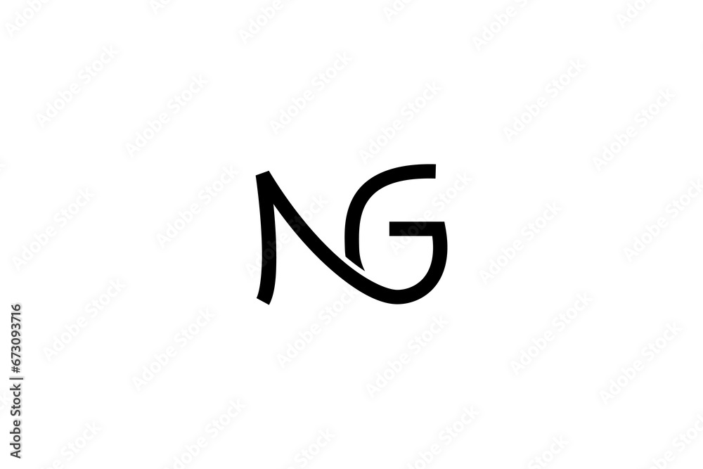 Initial Letter NG Logo Design Vector Initial Letter NG Logo Design Vector
