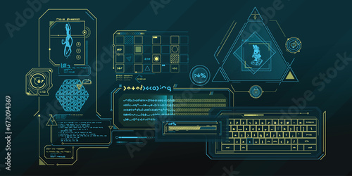 Scientific research data processing interface.