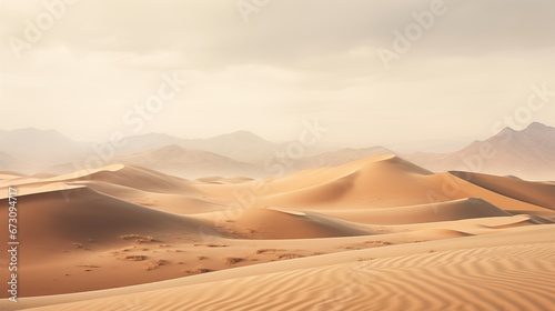 Rough, textured sand dunes in a desert landscape